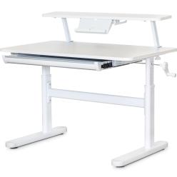 Children's table ErgoKids TH-210 White з поличкою