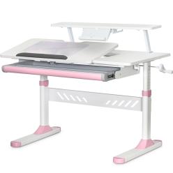 Дитячий стіл Evo-кids TH-310 з полицею Pink