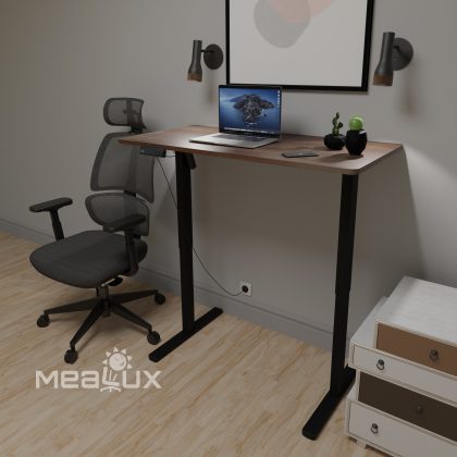 Стол Mealux PowerDesk Lite Walnut с электрорегулировкой высоты (арт. EVO-201 Lite Walnut /B)