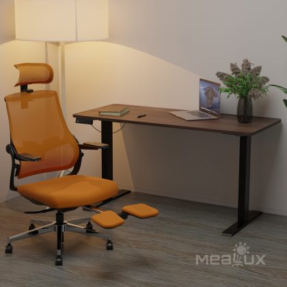 Стол Mealux PowerDesk Duo Walnut (арт. EVO-242 Duo Walnut /B)