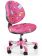 Кресло Mealux Y-120PN основание белое / обивка розовая со зверятами
