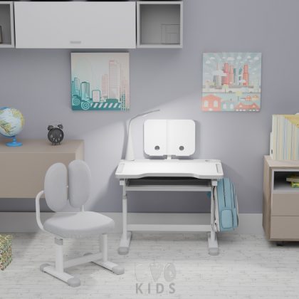 Комплект мебели Evo-Kids (стол+стул+полка+лампа) BD-20 G